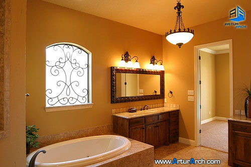 دکوراسیونی جدید، تغییر دکوراسیون حمام شما -bathroom-light-fixtures