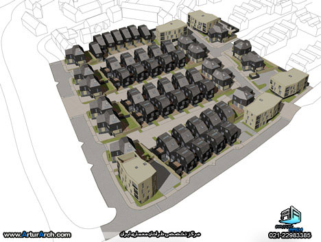 طراحی شهرک زیبای درقسمت شرقی شهر لندن 