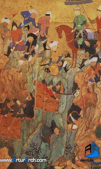 Timur's_army_attacks_Nerges,_Georgia