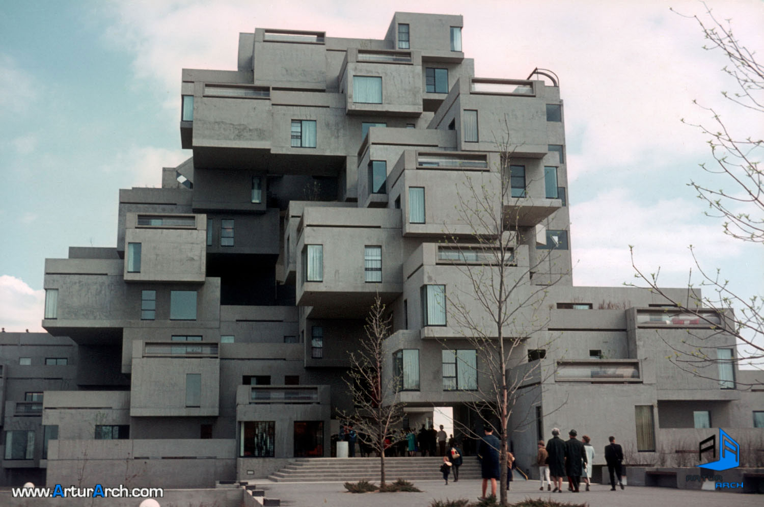 habitat67in1967-طراحی مجتمع مسکونی Habibat 67