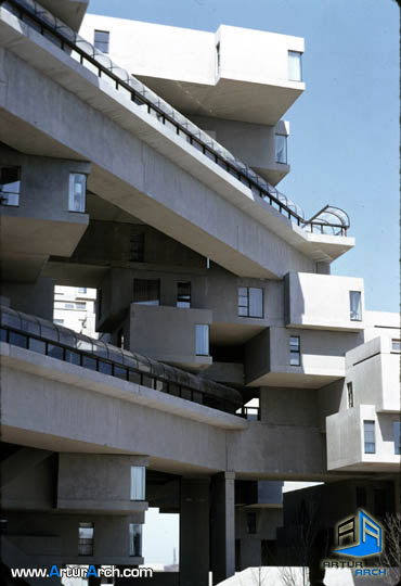 habitat67in1967-طراحی مجتمع مسکونی Habibat 67