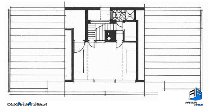 -FLOOR-PLAN-Venturi-Procession-vanna_venturi_facade_پلان خانه مادر ونچوریsecond-floor-plan