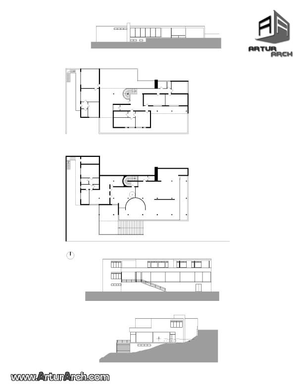 پلان خانه تاگندات_-plan-tugendhat