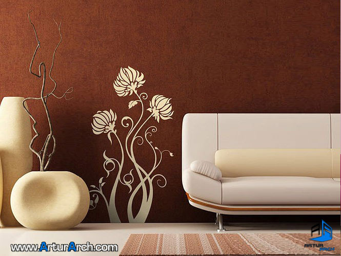 wall-stickers-دکوراسیون داخلی،طرح های متنوع استیکر در دکوراسیون